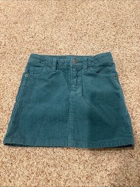 Cat & Jack Teal Corduroy Girls Skirt